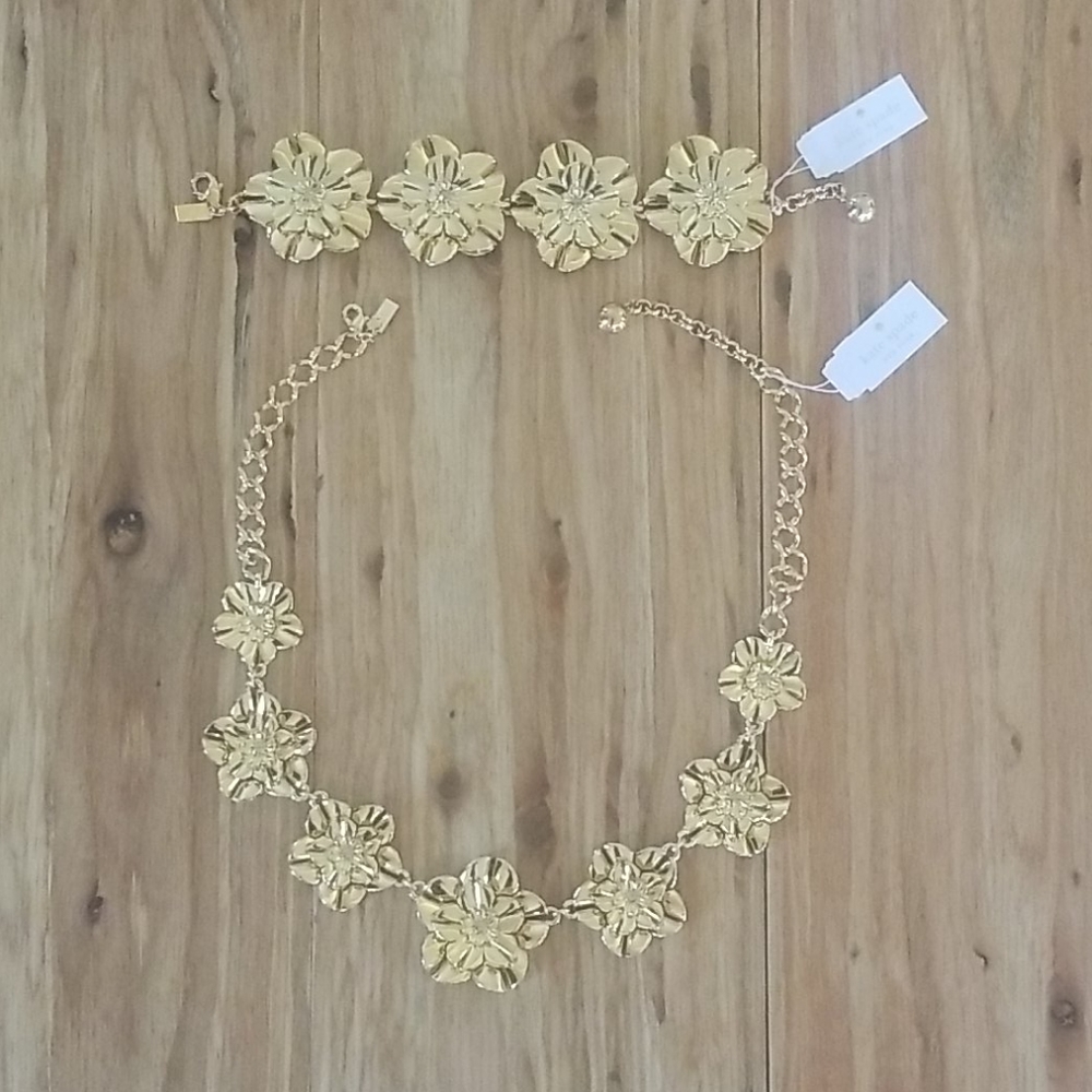 Kate Spade Swim Team Necklace and Bracelet Set